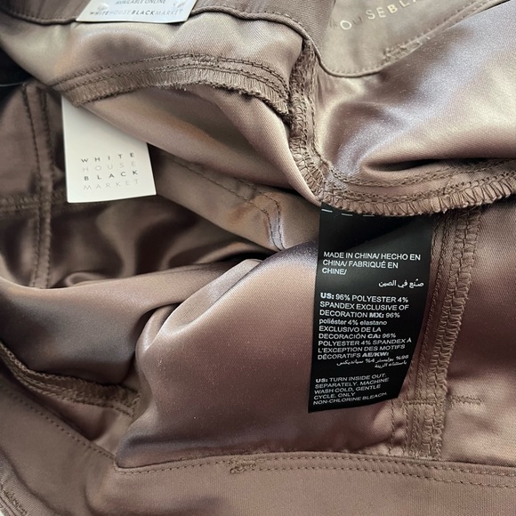 WHBM Satin “J-Lo” Straight Leg Crop - Picture 4 of 4